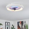 Tirkkala Ventilador de techo LED Blanca, 1 luz