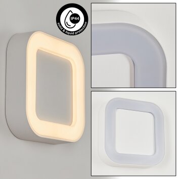 Paleroo Aplique para exterior LED Blanca, 1 luz
