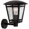 Brilliant Shermie Aplique para exterior Negro, 1 luz