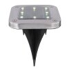Globo SOLAR Toma de jardin con estaca LED Acero inoxidable, 8 luces Globo SOLAR Toma de jardin con estaca LED Acero inoxidable, 8 luces