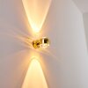 Sapri Aplique dorado, 1 luz