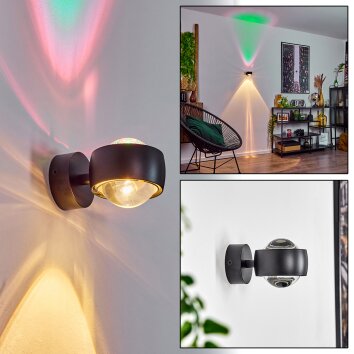 Sapri Aplique Negro, 1 luz Sapri Aplique Negro, 1 luz