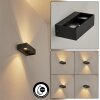 Fletcher Aplique para exterior LED Antracita, 2 luces