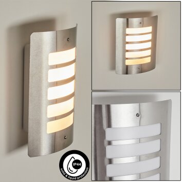 Maleny Aplique para exterior Acero inoxidable, 1 luz Maleny Aplique para exterior Acero inoxidable, 1 luz