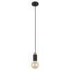 Globo MATTI Lámpara Colgante Crudo, Negro, 1 luz