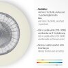 Leuchten-Direkt PATRICK Ventilador de techo LED Plata, 1 luz, Mando a distancia, Cambia de color