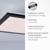 Leuchten-Direkt FLAT Lámpara de Techo LED Negro, 1 luz