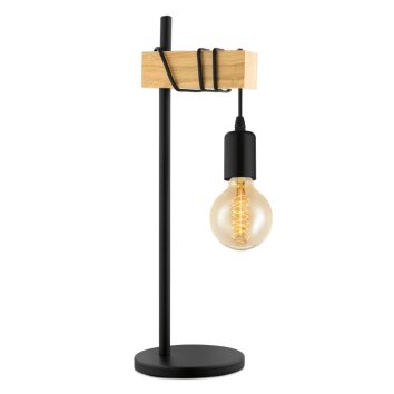 Lámparas Eglo TOWNSHEND Lámparas de mesa Marrón, Negro, 1 luz