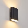 Vion Aplique Negro, 2 luces