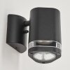 Amyton Aplique para exterior Negro, 1 luz