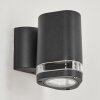 Amyton Aplique para exterior Negro, 1 luz