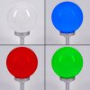 Kanganbou Lámpara solar LED Plata, 4 luces, Cambia de color