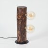 Canedo Lámpara de mesa Madera oscura, Negro, 2 luces Canedo Lámpara de mesa Madera oscura, Negro, 2 luces