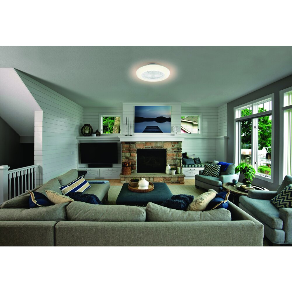 LEDVANCE Smart Ventilador de techo Blanca, 1 luz, Mando a distancia main product photo