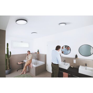 LEDVANCE Bathroom Lámpara de Techo Plata, 1 luz