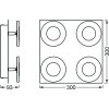 LEDVANCE Bathroom Lámpara de Techo Plata, 1 luz