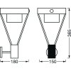 LEDVANCE ENDURA Aplique para exterior Acero inoxidable, 1 luz, Sensor de movimiento