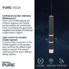 Paul-Neuhaus PURE-VEGA Lámpara Colgante LED Negro, 3 luces