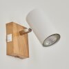 Javel Aplique Cromo, Color madera, Crudo, 1 luz