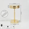 Huallilemu Lámpara de mesa LED Latón, 1 luz