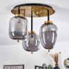 Verbania Lámpara de Techo Ahumado, 3 luces
