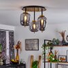 Verbania Lámpara de Techo Ahumado, 3 luces