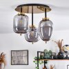 Verbania Lámpara de Techo Ahumado, 3 luces