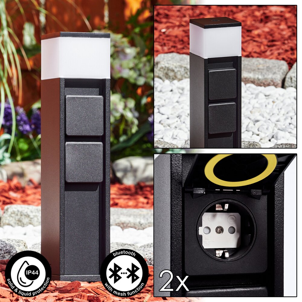 Papacal Flexo de pared LED Negro, 1 luz main product photo