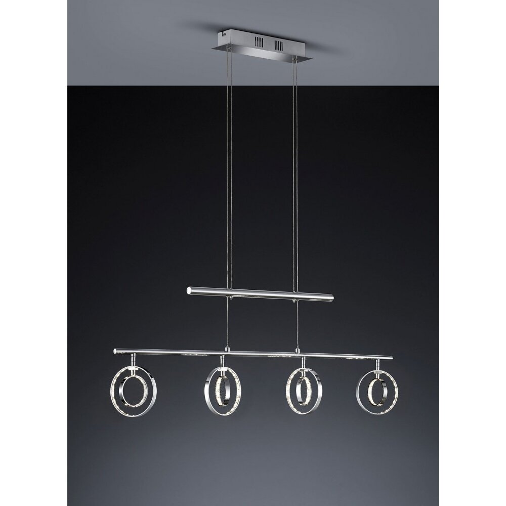 Reality PRATER Lámpara colgante LED Cromo, 4 luces main product photo