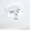 Gadmen Lámpara de Techo Blanca, 3 luces