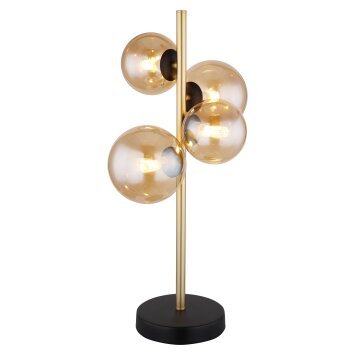 Globo RIHA Lámpara de mesa LED Colores ámbar, 4 luces