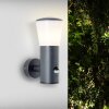 Brilliant Cliffi Aplique para exterior Antracita, 1 luz, Sensor de movimiento