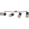 Brilliant Kamolo Lámpara de Techo Negro, 4 luces
