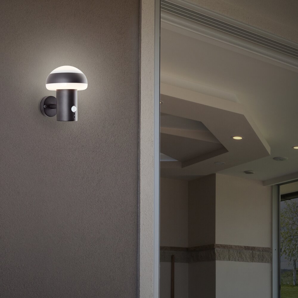 Brilliant Ilton Aplique para exterior LED Negro, 1 luz, Sensor de movimiento main product photo