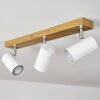 Javel Lámpara de Techo Marrón, Cromo, Color madera, 3 luces