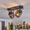 Teheran Lámpara de Techo Negro, 2 luces