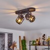 Teheran Lámpara de Techo Negro, 2 luces