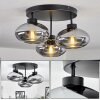 Haikala Lámpara de Techo Ahumado, 3 luces