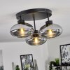 Haikala Lámpara de Techo Ahumado, 3 luces