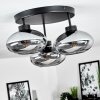 Haikala Lámpara de Techo Ahumado, 3 luces