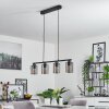 Pajonales Lámpara Colgante Negro, 4 luces
