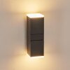 Toogong Aplique para exterior LED Antracita, 2 luces