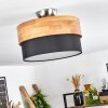 Vrolle Lámpara de Techo Madera clara, Níquel-mate, 2 luces