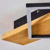 Pompu Lámpara de Techo LED Madera clara, Negro, 1 luz