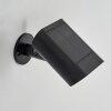 Usmagama Luminaria de pared solar LED Negro, 1 luz, Sensor de movimiento