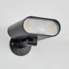 Usmagama Luminaria de pared solar LED Negro, 1 luz, Sensor de movimiento