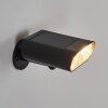 Usmagama Luminaria de pared solar LED Negro, 1 luz, Sensor de movimiento