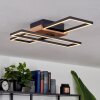 Avelal Lámpara de Techo LED Madera clara, Color madera, Negro, 1 luz