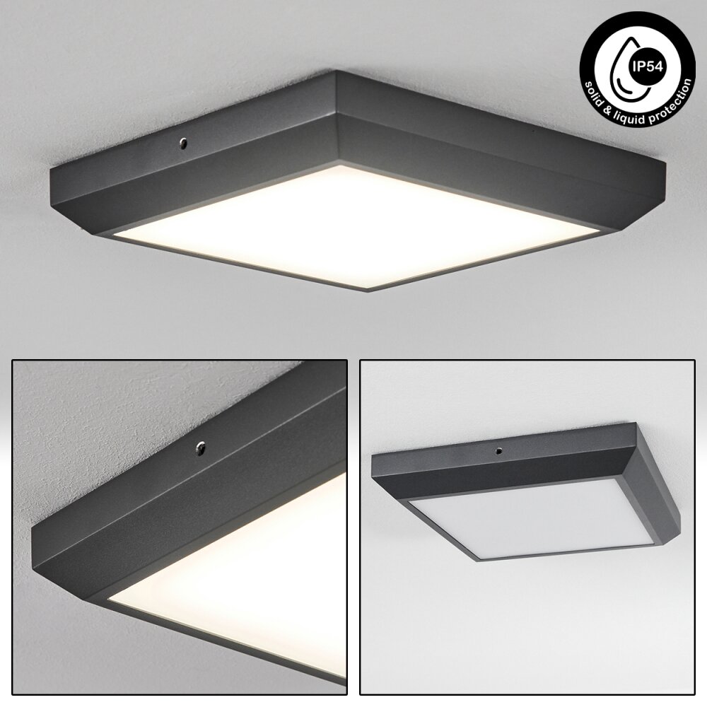 Alkmaar Lámpara de techo para exterior LED Antracita, 1 luz main product photo