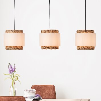 Brilliant Waterlilly Lámpara Colgante Negro, 3 luces